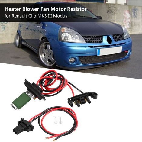 Résistance de moteur de ventilateur de ventilateur de chauffage Ladieshow pour Renault Clio MK3 III Modus 7701209803 (1/4)