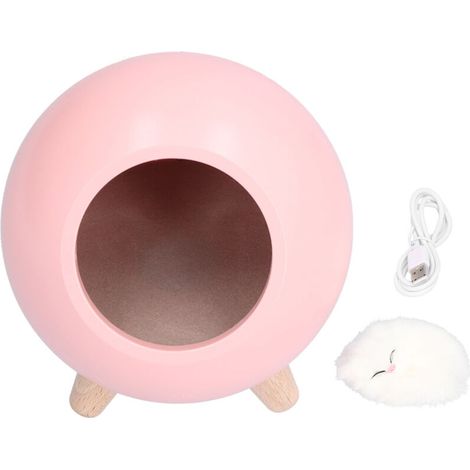 Jeffergarden USB lampe d'ambiance enfants filles chambre chevet dessin animé LED veilleuse de couchage lumière chaude rose (1/5)