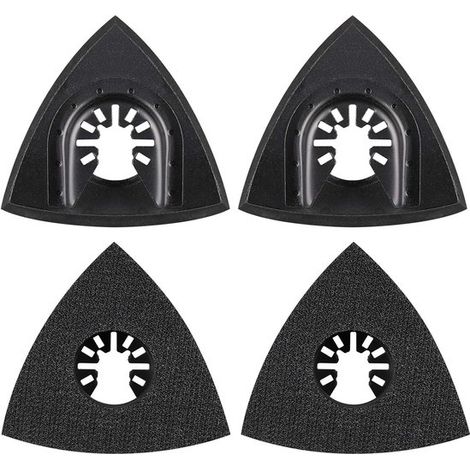 Delta Schleifpad - 80 mm - Multi-Tool-Aufsatz - 4 Stück (1/2)