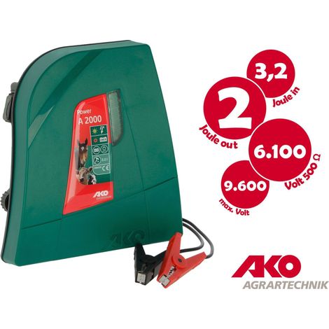 Elektrischer Zaun ako power a2000 12 V 3,2 J Energie