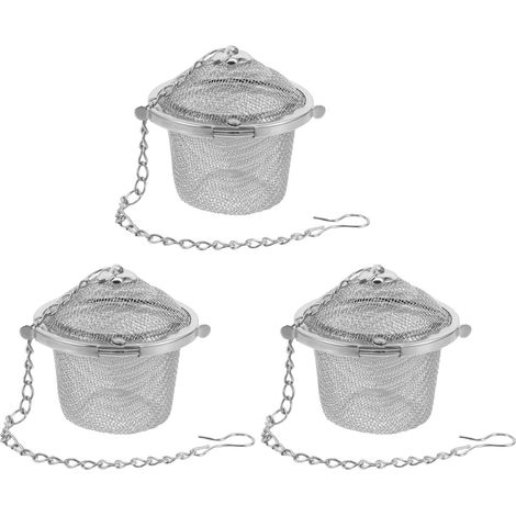 3-teiliger Dampfkorb aus Edelstahl zur Schmuckreinigung, silberfarben, für kleine Accessoires, Haushaltspflege, erreicht schwer zugängliche Stellen