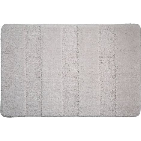 Tapis de salle de bain SERENITY 60x90cm antidérapant, polyester, beige (1/2)