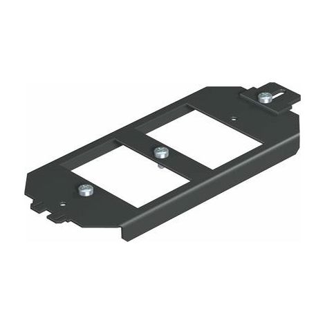 OBO Bettermann Supporto base per piastra di supporto 165x76x12 acciaio zincato a nastro nero intenso RAL 9005, 7407836
