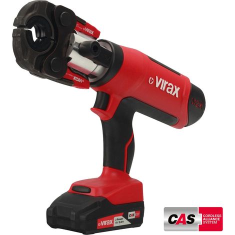 VIRAX Batteria Pressatrice VIPER M2X 18V 1x 2,0 Ah CAS-Batteria + Caricabatterie inclusa Pinza per dadi - 253569 (1/5)