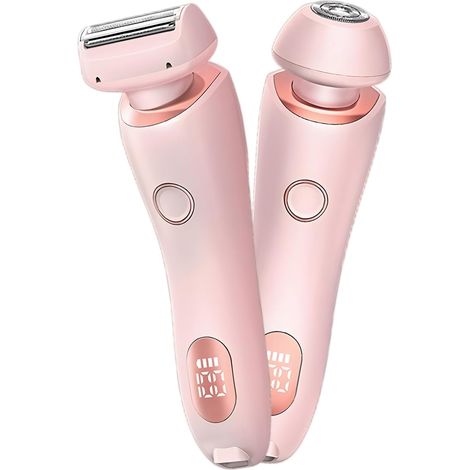 Rasoir Electrique Femme, 2 en 1 Tondeuse Femme Intime, Tondeuse Maillot Bikini, Rasoir pour visage, jambes, aisselles et zone pubienne, étanche (1/5)