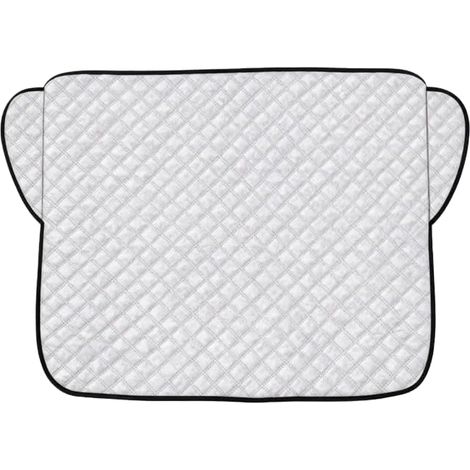 Housse de pare-brise pour voiture, pare-brise, pliable, protection contre le soleil et la poussière, protection réutilisable à 4 couches, toutes saisons, facile à installer, 150 x 100 cm (1/5)