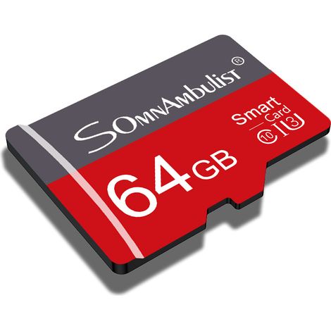 Carte mémoire U3 haute vitesse de 64 Go, adaptée aux téléphones portables et aux cartes TF, compatible avec les drones et les appareils photo