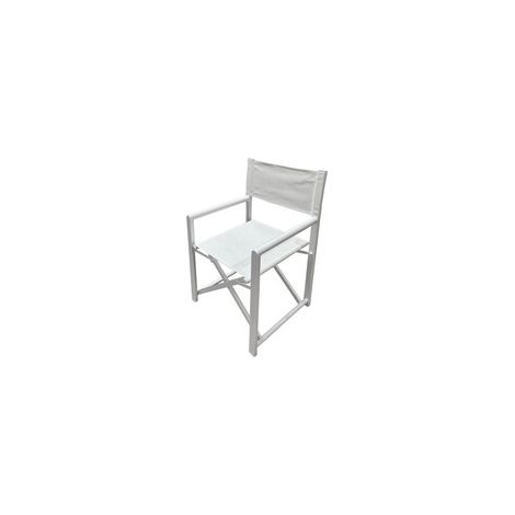 2 x C SEDIA REGISTA IN ALLUMINIO ALU STAGE BIANCO