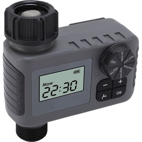 Minuteur d'arrosage programmable intelligent automatique pour tuyau poreux et goutte-à-goutte numérique avec arrosage manuel (1/5)