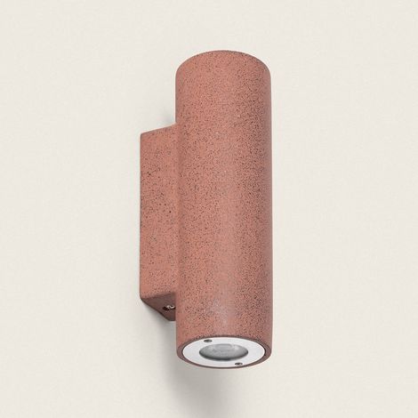 Applique da Parete per Esterni Cemento Doppia Luce Banjar Rosso (1/5)