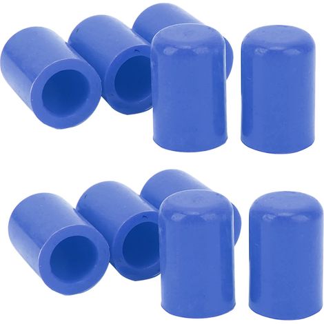 Kit de 10 capuchons de tuyau d'admission d'air automobile, diamètre intérieur 16 mm, bleus (1/5)