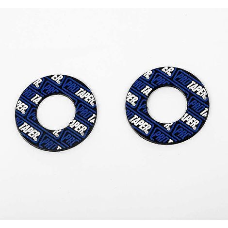 Poignée de guidon de moto 7/8" (22 mm / 24 mm) pour Protaper, motocross, dirt bike, pit bike, frein, caoutchouc gel, couleur : joint de poignée bleu (1/4)