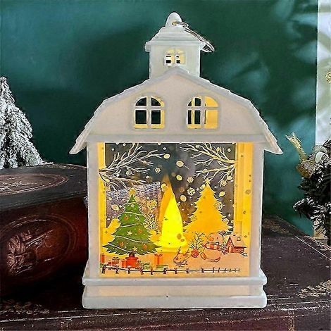 Décorations de Noël, boule à neige de Noël, lanterne de Noël, bougeoir de Noël, décoration intérieure de Noël, cadeaux de Noël avec lanterne décorative de Noël (1/3)