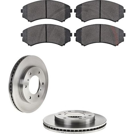 KIT FRENI ANTERIORI compatibile con MITSUBISHI PAJERO III (V7W,V6W) - DISCHI + PASTIGLIE OEM: P 54 029 / 17118 /SOSTITUZIONE DIRETTA/BASSA POLVERE/SILENZIOSO