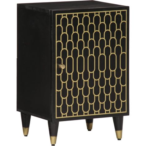 Badschrank 38x33x58 cm Massivholz Mango