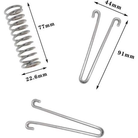 Fixations d'ombrage de Voile Tente Corde Résistante Ressort Trampoline 4 Pièces Acier Inoxydable Accessoires Ressorts pour Le Camping en Plein Air Randonnée Voyage Pique Nique Tente de Pl (1/4)