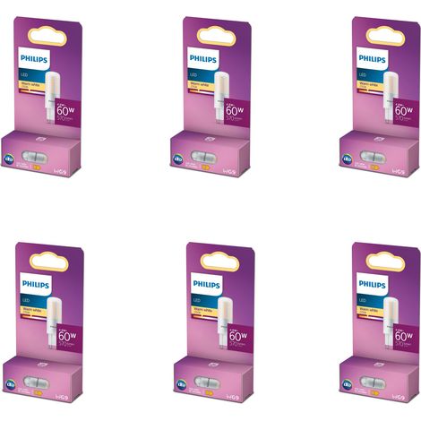 Philips Pacchetto vantaggio G9 Lampadina a Capsula 60W Non Dimmerabile Luce Bianco calda - 6 pezzi (1/3)
