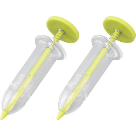 Set di 2 seminatrici/seminatrici – dispenser di semi – attrezzo per semina – orto, fattoria o giardino – giallo