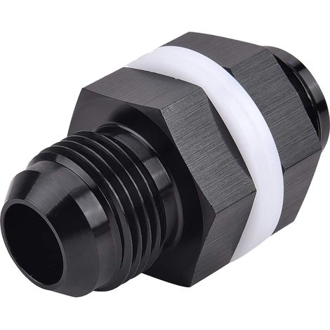 Raccord cloison réservoir 8AN vers 8AN, adaptateur droit en aluminium pour cellule de carburant, pièces auto. (1/5)
