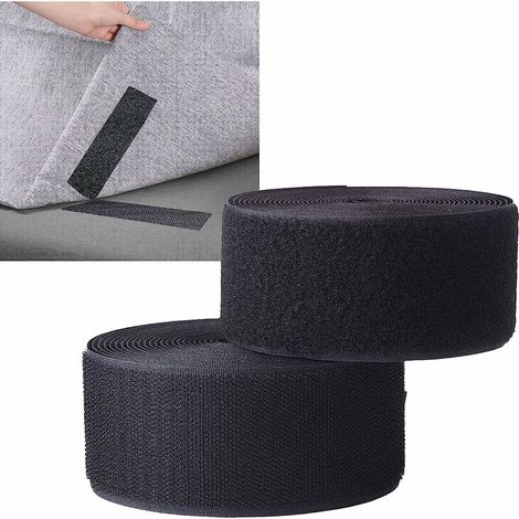 Bande Scratch à Coudre pour les Tissus et les Vêtements, Coudre sur Crochet et Bandes de Boucle Non Adhésive Bande Scratch pour Projets de I'Artisanat, du Bricolage et de la Couture (50mm X 6M) (1/5)