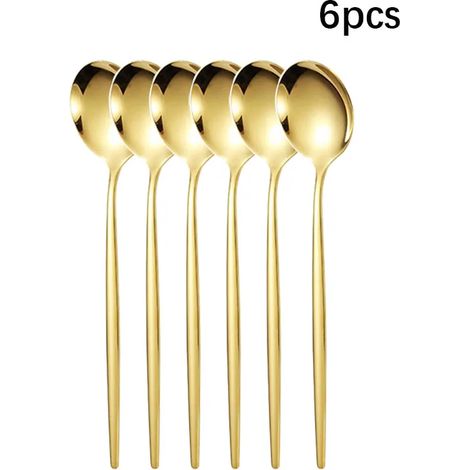 Ensemble de couverts portugais haut de gamme en acier inoxydable (6 pièces) : couteau, fourchette, cuillère, cuillère à café, baguettes. (1/5)