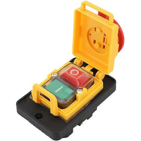 Interrupteur à bouton-poussoir KJD18 étanche à 7 broches pour commande électromagnétique en milieu industriel à 400 V (1/5)