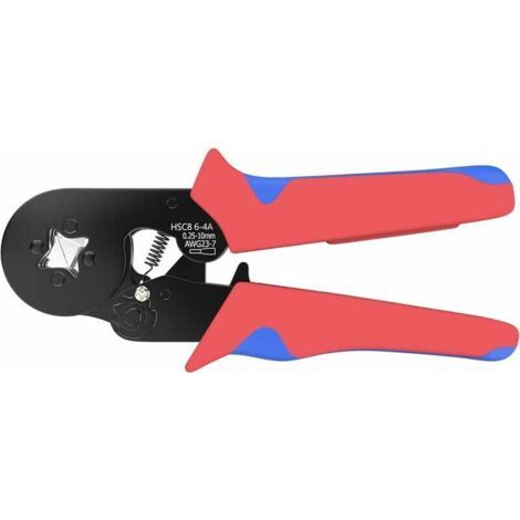 Pinces à sertir pour cosses de fils de 0,25 mm² à 10 mm², pinces à sertir spécifiques aux électriciens, pinces à sertir auto-ajustables, outils électriques. (1/4)
