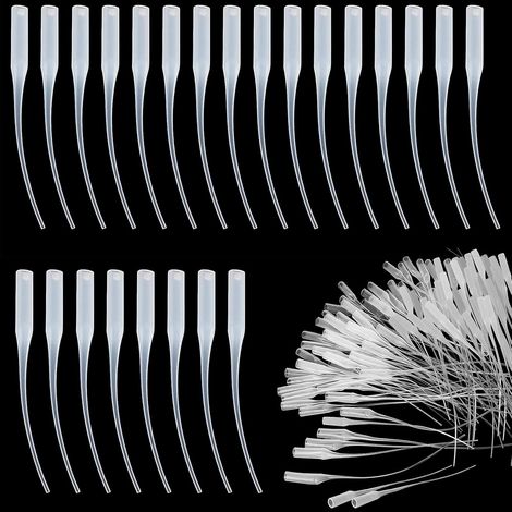 Compte Gouttes de Colle, 150PCS Micro Embouts de Colle Embouts, Transparent, Plastique, Liquide, Bouteille, BONDINGADHESIVES, Application Précise, Faible à Moyenne Viscosité (1/5)