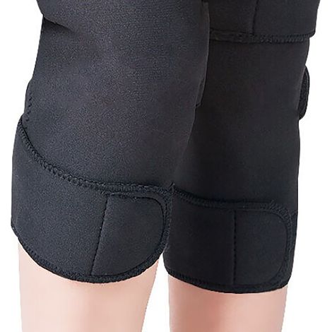 Lot de 2 genouillères, protège-rotules, chaudes et confortables, convenant aux hommes et aux femmes en hiver. (1/5)