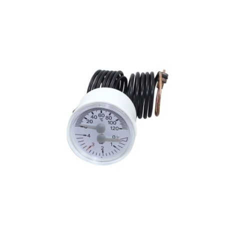 Termohidrometro 0-120° 0-4 bar 42mm
