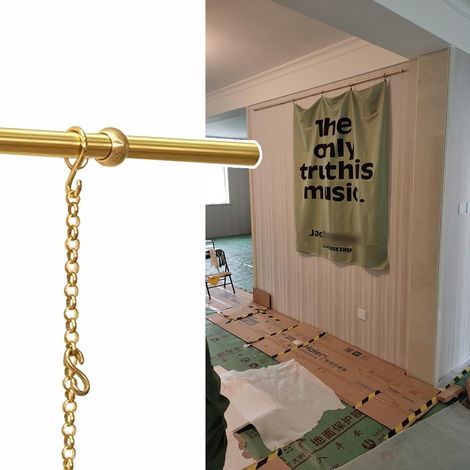 Système d'accrochage de tableaux en laiton - Kit vertical 2,5 m (98,4 (1/5)
