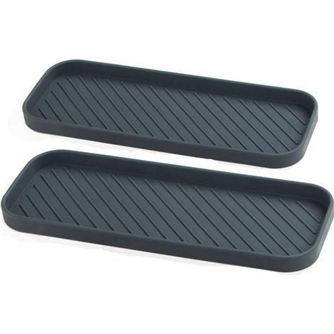 Porte Eponge - Porte Savon - Organisateur Evier En Silicone - Antidérapant - Pour Cuisine Salle De Bain Buanderie - Lot De 2 (1/5)