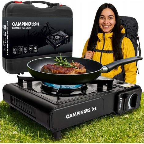 CAMPINGPRO GAS-TOURISTENKOCHER FÜR PAPATTE, FELD, TRAGBARER KOFFER
