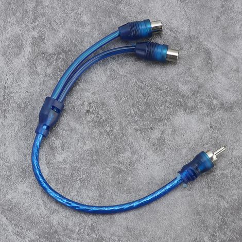 Câble adaptateur audio 1 mâle vers 2 femelles, répartiteur Y 30 cm, connecteur jack stéréo, partage de son, fil 0,3 m, accessoire hi-fi (1/5)