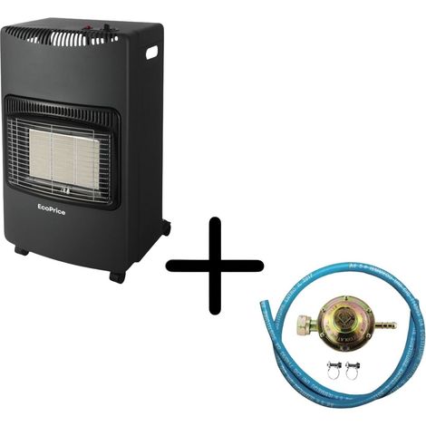 Stufa A Gas Pieghevole,Infrarossi,Adatta Per GPL/Butano/Propano,A 15 Kg,Sistema ODS+Regolatore+Tubo0.5 Metri+Fascette EcoPrice®