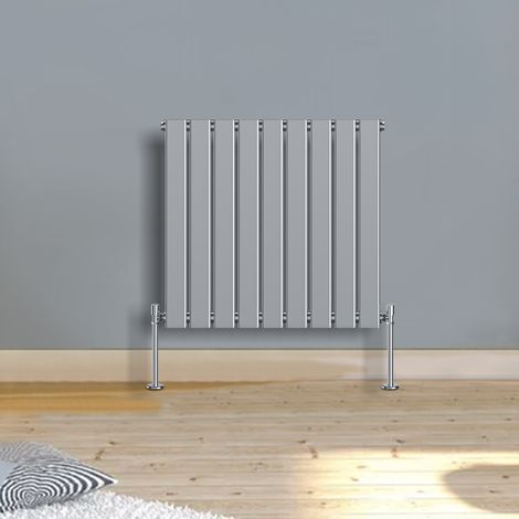 Warmehaus Horizontal Radiator Flat Panel Single Chrome 600x614mm (1/5)