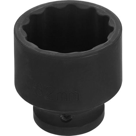 Douille Choc 1/2" X 32mm Peu Profonde 1/2" Points Métrique (1/5)