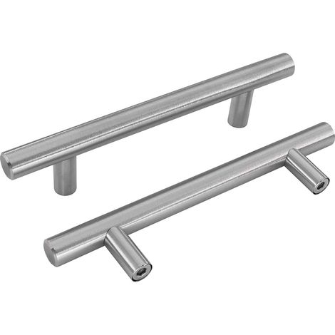 10 LONTAN Möbelgriffe, Edelstahl-Schrankgriffe, 96 mm Lochabstand, geeignet für Küchenschränke, Küchenschubladen usw. (1/5)