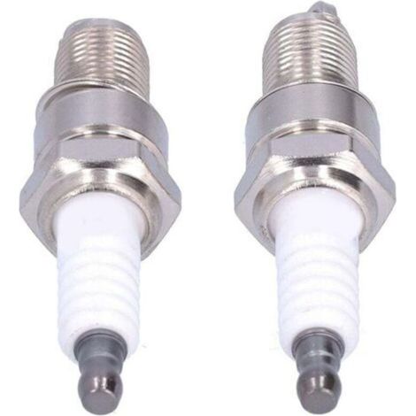 Bougies d'allumage F6RTC (lot de 2) pour tondeuses à gazon MTD 95110292, 75110292 et 131039 (1/3)