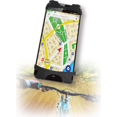 Techly Supporto per Smartphone da bicicletta in silicone (1/5)