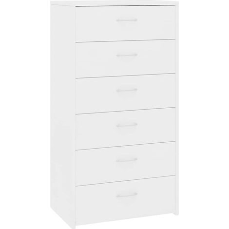 Maison Exclusive - Aparador con 6 cajones madera contrachapada bl (1/5)