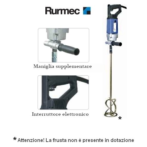 Trapano impastatore/Miscelatore professionale 1100W 130mm Rurmec - EV 18 E