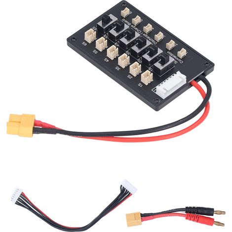 Ladeplatine mit Balancerkabel für 1S-Li-Ionen-Akkus, JST PH2.0- und JST 1,25-mm-Stecker
