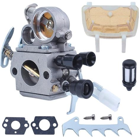 Kit de filtre à air et carburant pour carburateur, pour tronçonneuse Stihl Ms171 Ms181 Ms211 Ms211C, 1139 120 0619/1139 1207 100/1139 1200 612, pour Zama C1Q-S269 (1/5)