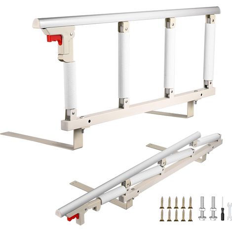 Barrière de lit pour Personnes Agées,Barrière de lit Sécurité Protection Poignée, Barrière de Protection pour Handicapé Hospitaliers, handicapés et Enfants avec Barre Rails d'appui (1/5)