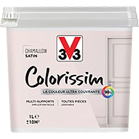Peinture Multi-supports V33 Colorissim Satin Chamallow 1 L