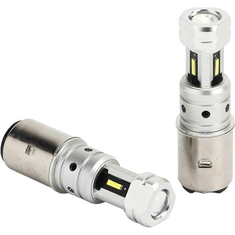 Stück LED-Motorradscheinwerferlampen, superhelle LED-Lampen als Ersatz für Suzuki-Scheinwerfer, weißes Licht (6000 K).
