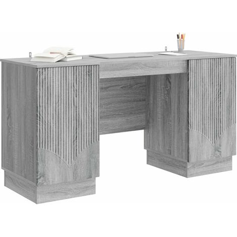 Maison Exclusive - Schreibtisch Graues Sonoma 142,5 x 50 x 75 cm