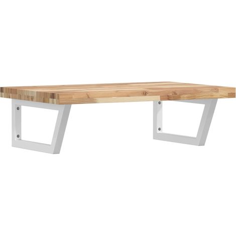 Maison Exclusive - Waschbeckenregal Wandmontage Stahl und Akazien