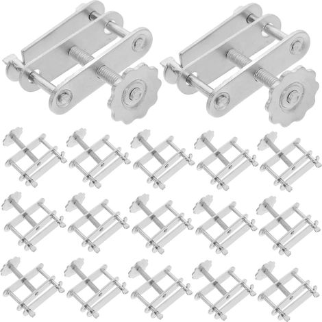 20 pièces Pince de Serrage à Vis Réglable pour Tubes de Laboratoire Pince de Fixation Tuyau avec Ressort Anti-fuite Clip Pivotant Plaqué Outil Polyvalent pour Usage Domestique et (1/5)
